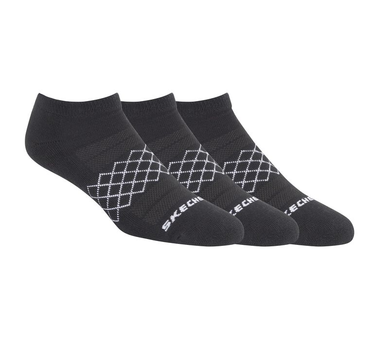 3 Pack Low Cut Heel Tab Socks, SCHWARZ, largeimage number 0
