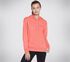 Skechers Signature Pullover Hoodie, CORAL / LIME, swatch