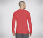 GO DRI All Day L/S Diamond Tee Solid, GUNMETAL / RED, large image number 1