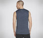 Skechers Apparel On the Road Muscle Tank, BLUE  /  GRAY, large image number 2