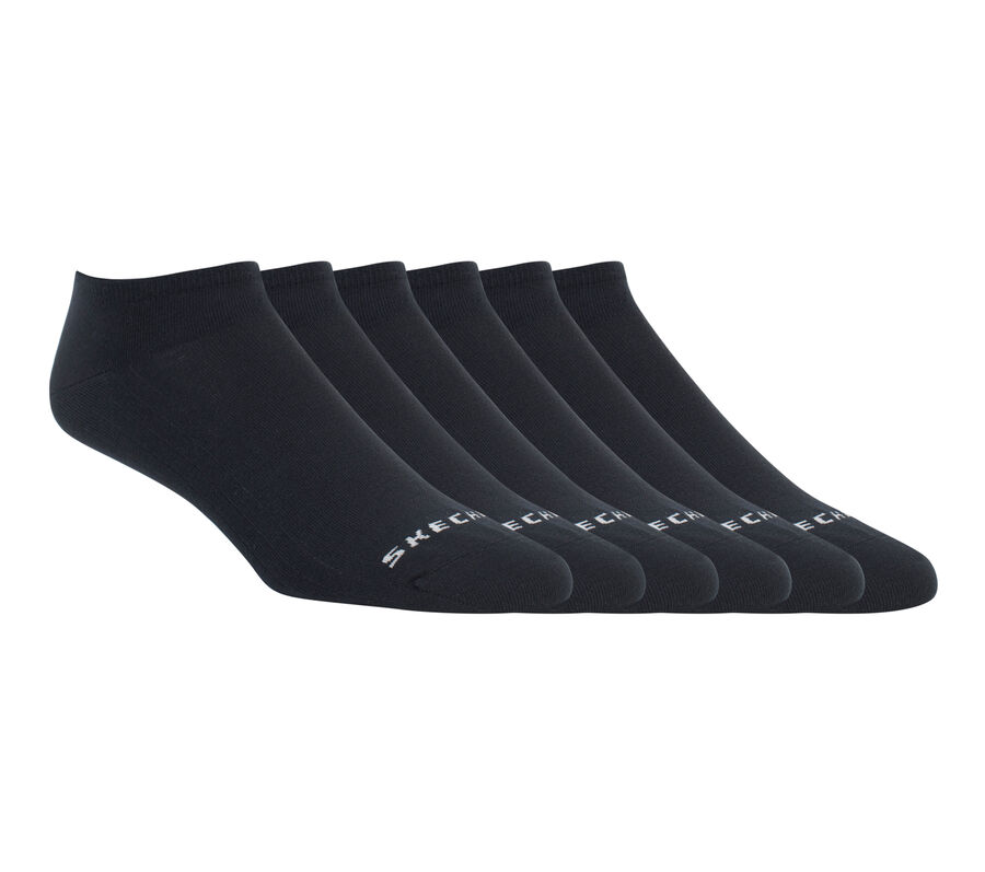 6 Pack No Show CoolMax Socks, BLACK, largeimage number 0