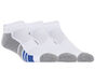 3 Pack Half Terry Athletic Socks, WHITE, large image number 0