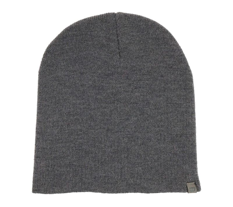 Merino Wool Beanie Hat, GRAY, largeimage number 0