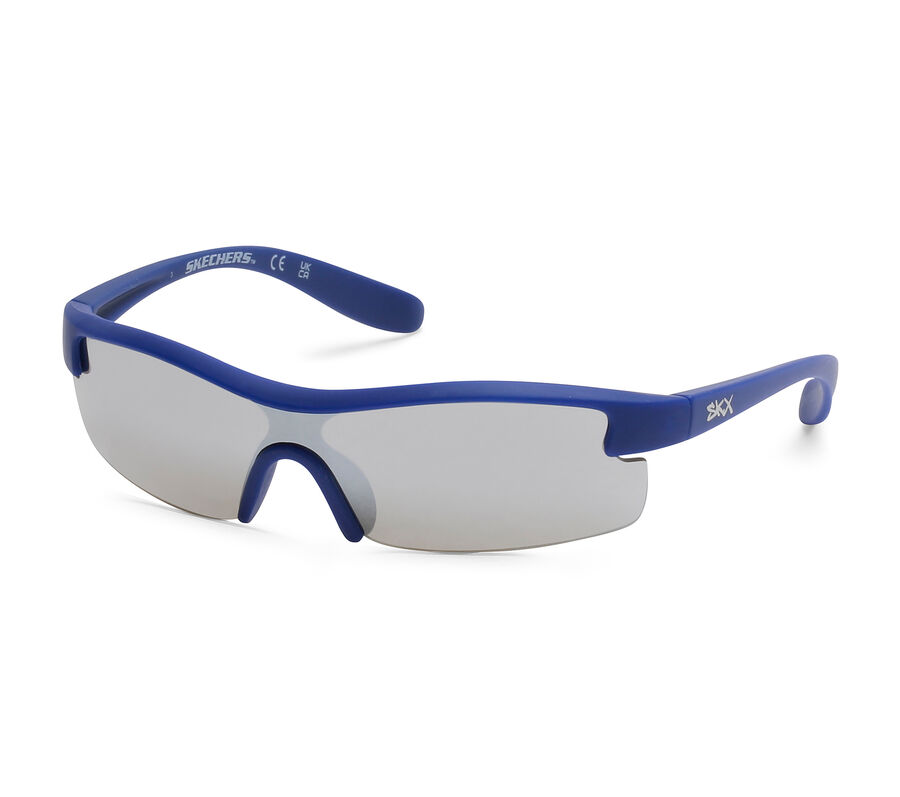 Matte Semi Wrap Sunglasses, NAVY, largeimage number 0