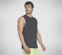 GO DRI Charge Muscle Tank, SCHWARZ / GRAU, large image number 2