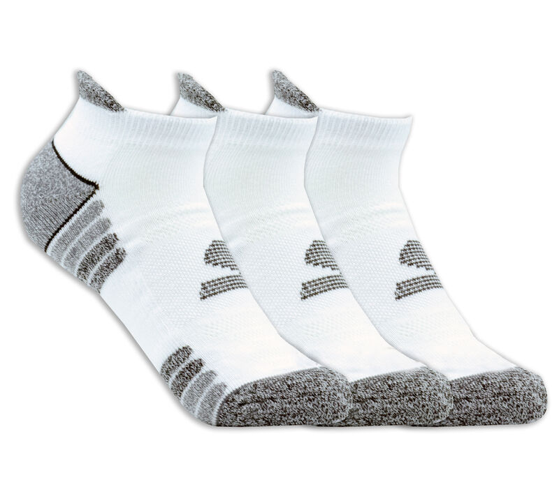 3 Pack GOdri Heathered Performance Socks, WEISS, largeimage number 0