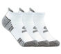 3 Pack GOdri Heathered Performance Socks, WHITE, large image number 0