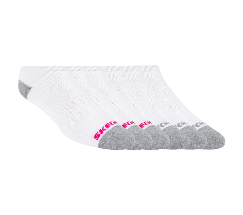 6 Pack Low Cut Walking Socks, WHITE, largeimage number 0