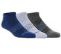 3 Pack Low Cut Diamond Arch Socks, BLUE, large image number 0