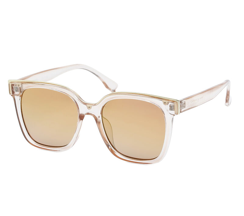 Oversized Square Sunglasses, TAUPE / GOLD, largeimage number 0