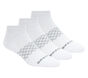 3 Pack Diamond Quarter Socks, WHITE, large image number 0
