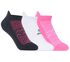 3 Pack Half Terry Low Cut Athletic Socks, SCHWARZ / ROSA, swatch