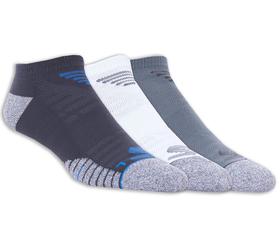 Low Cut Microfiber Socks - 3 Pack, BLUE, largeimage number 0