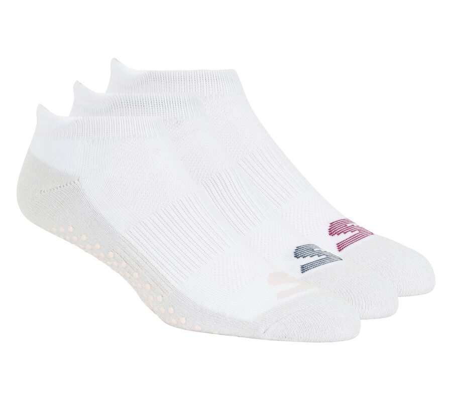 3 Pack Low Cut Grip Socks, WHITE, largeimage number 0