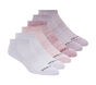 6 Pack Low Cut Sport Stripe Socks, ROSA, large image number 0
