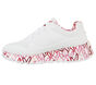 Skechers x JGoldcrown: Uno Lite - Lovely Luv, WHT / ROT / PNK, large image number 3
