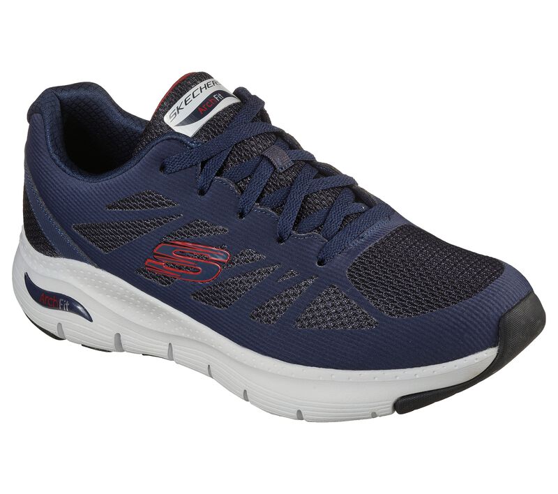 Skechers Arch Fit - Charge Back, NAVY / RED, largeimage number 0