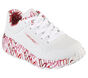 Skechers x JGoldcrown: Uno Lite - Lovely Luv, WHT / ROT / PNK, large image number 4