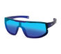 Matte Wrap Sunglasses, BLUE, large image number 0