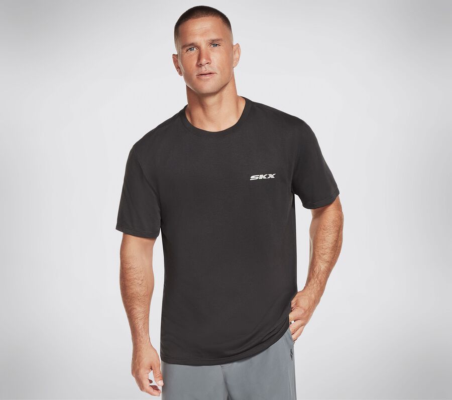 Skechers Apparel DRI-RELEASE SKX Tee Shirt, BLACK, largeimage number 0