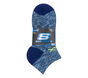 6 Pack Space Dye Low Cut Socks, BLUE  /  GRAY, large image number 1