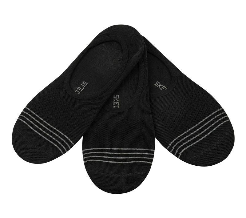 3 Pack Mesh Liner Socks, BLACK, largeimage number 0