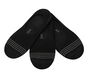 3 Pack Mesh Liner Socks, BLACK, large image number 0