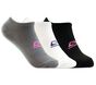 3 Pack No Show Stretch Socks, WEISS / SCHWARZ, large image number 0