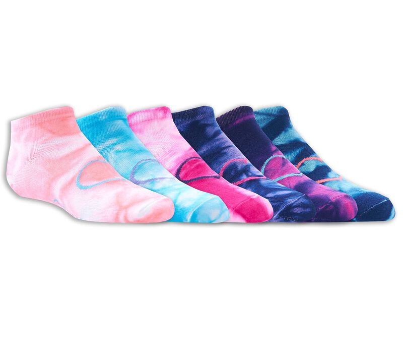 6 Pack Low Cut Tie-Dye Socks, ASSORTED, largeimage number 0