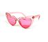 Modified Glitter Heart Plastic Front Sunglasses, ROSA, swatch