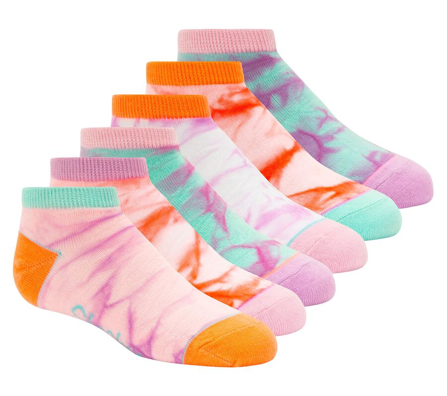 6 Pack Pastel Tie Dye Socks, MEHRFARBIG, largeimage number 0
