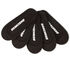 5 Pack Non Terry Solid Liner Socks, SCHWARZ, swatch
